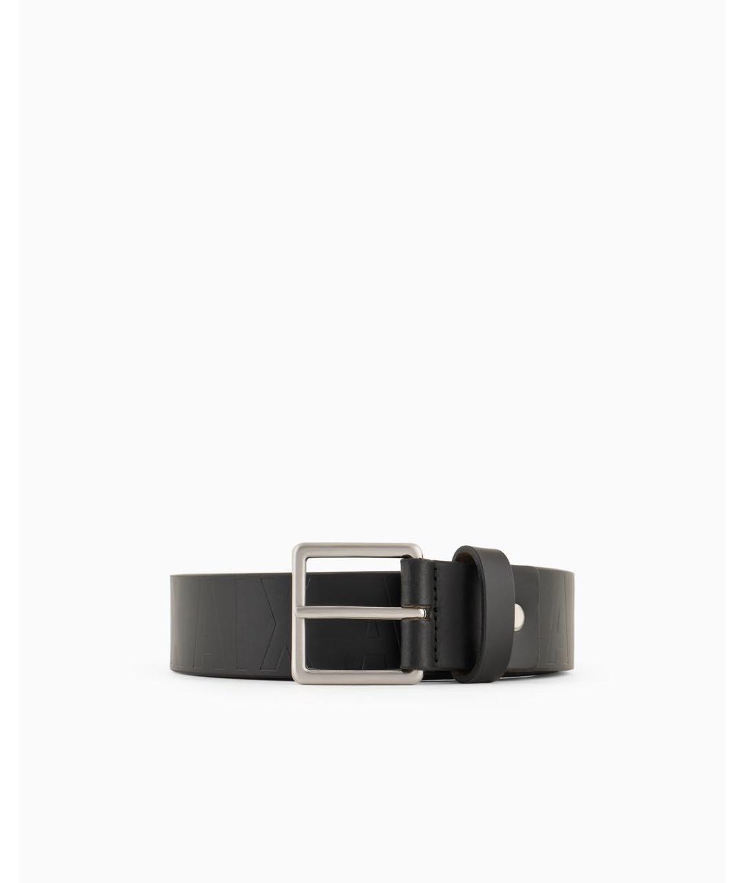 ARMANI EXCHANGE Черный кожаный ремень, фото 5