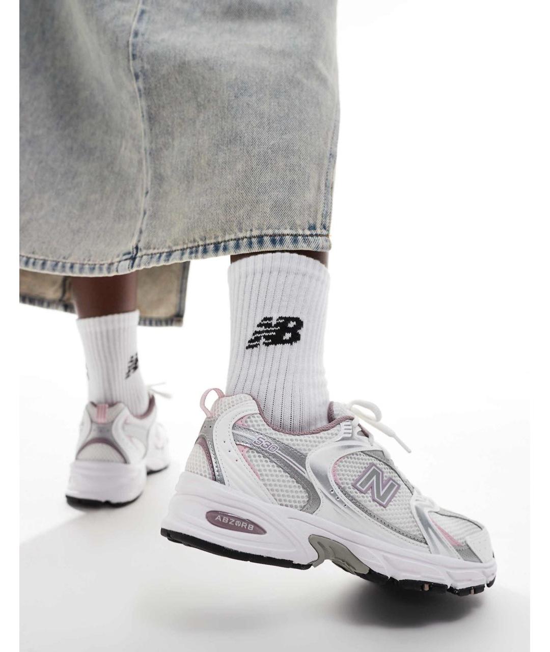 NEW BALANCE Белые кроссовки, фото 4