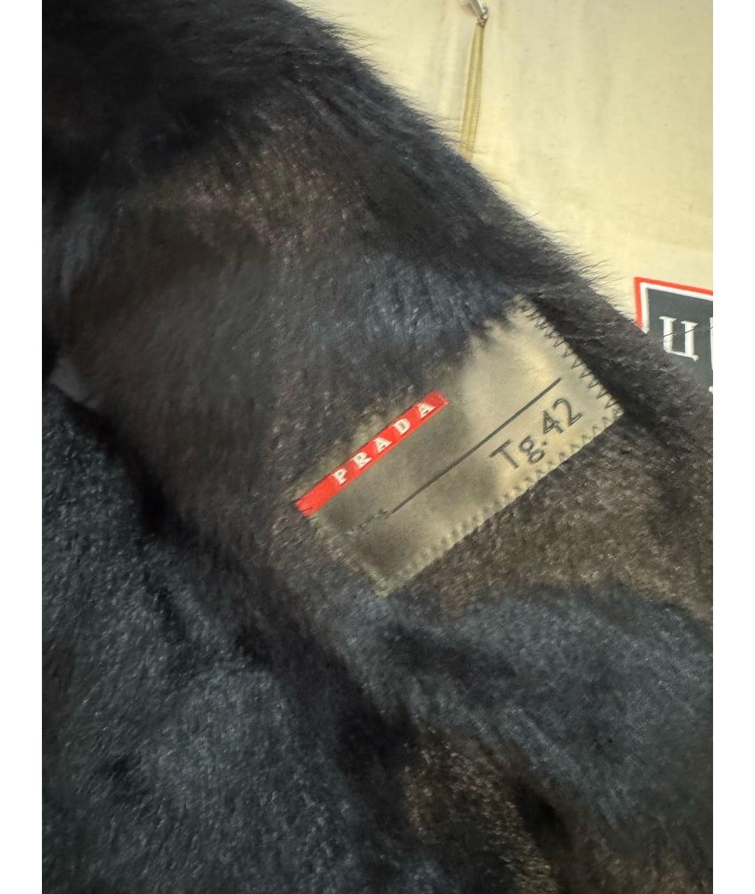 PRADA Черная полиамидовая куртка, фото 2
