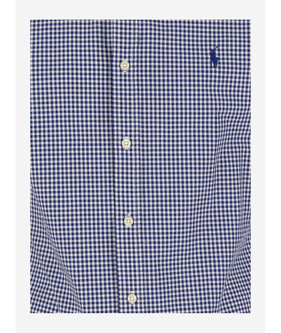 POLO RALPH LAUREN Синяя хлопковая кэжуал рубашка, фото 2