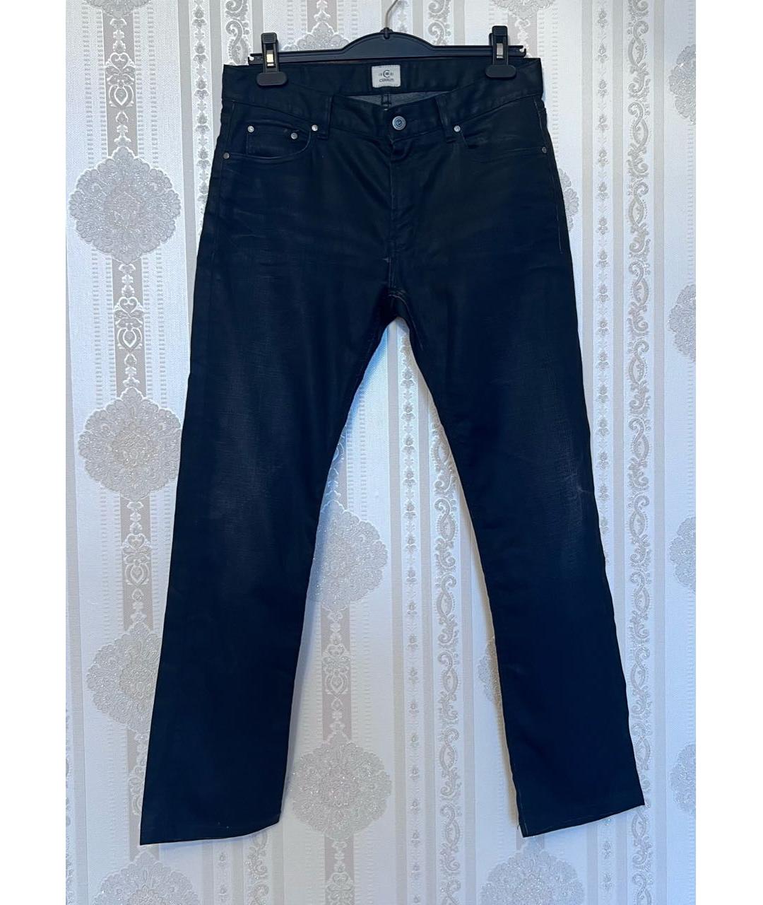 CERRUTI 1881 Черные хлопковые прямые джинсы, фото 4