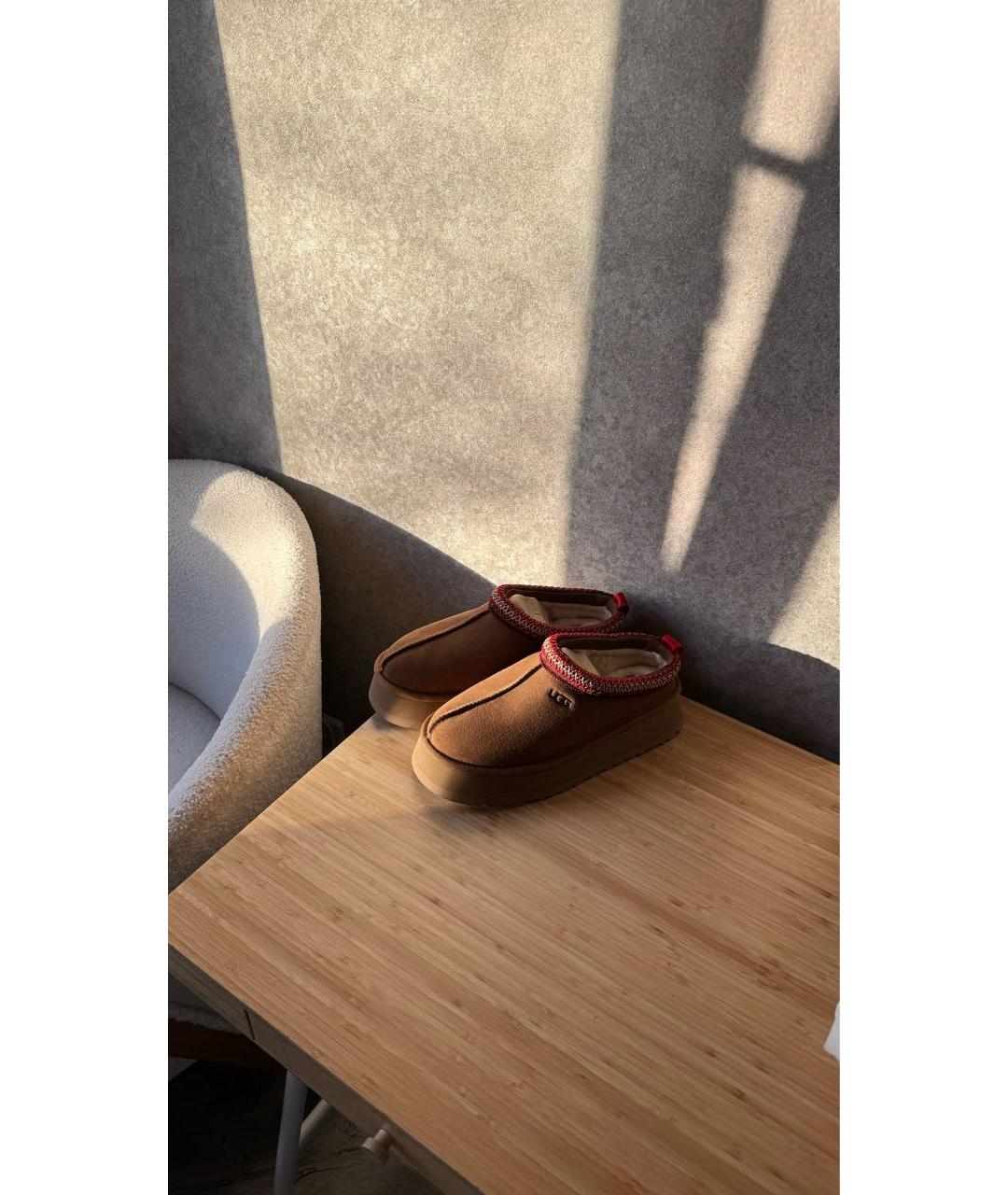 UGG AUSTRALIA Коричневые замшевые ботинки, фото 5