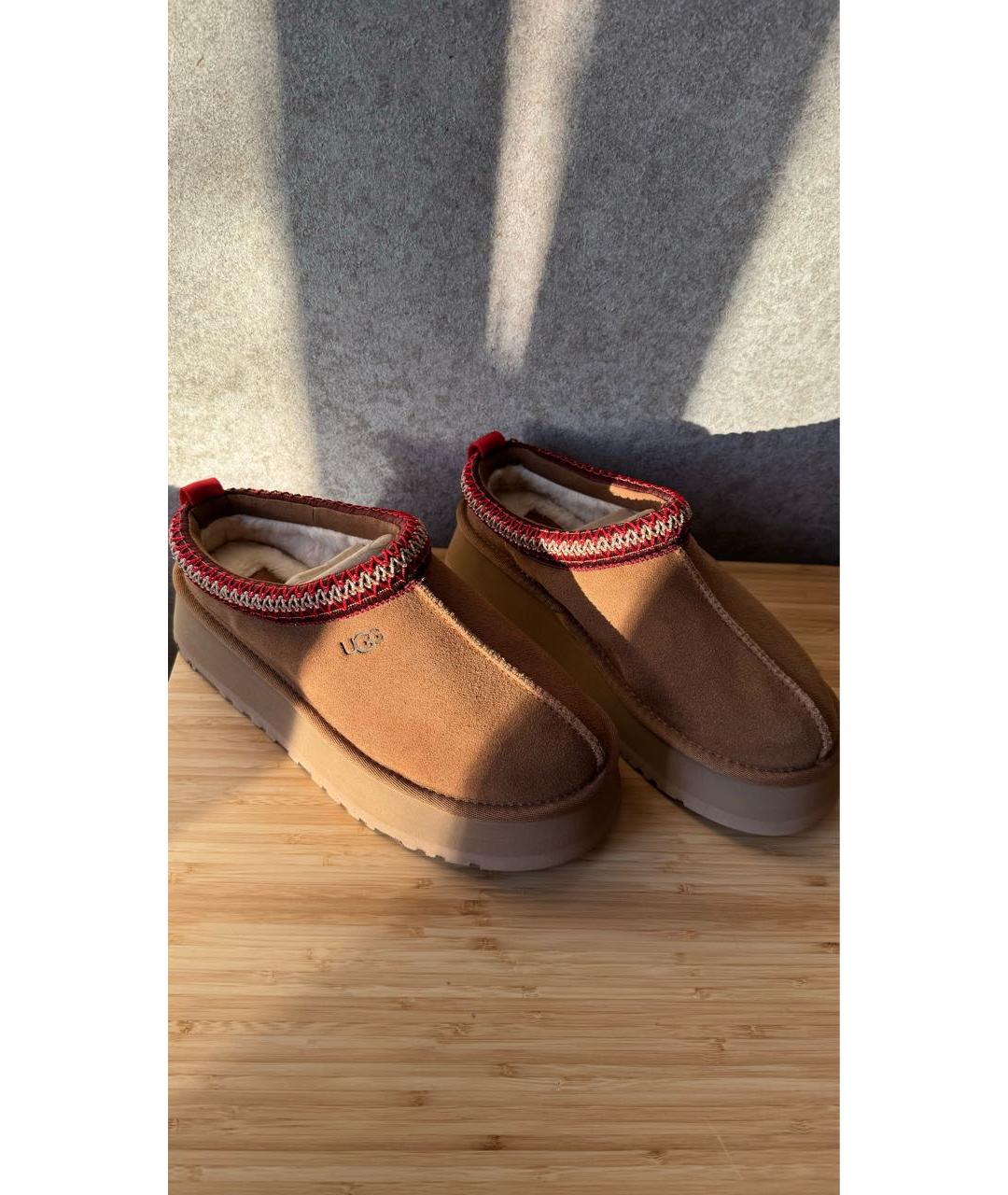 UGG AUSTRALIA Коричневые замшевые ботинки, фото 3