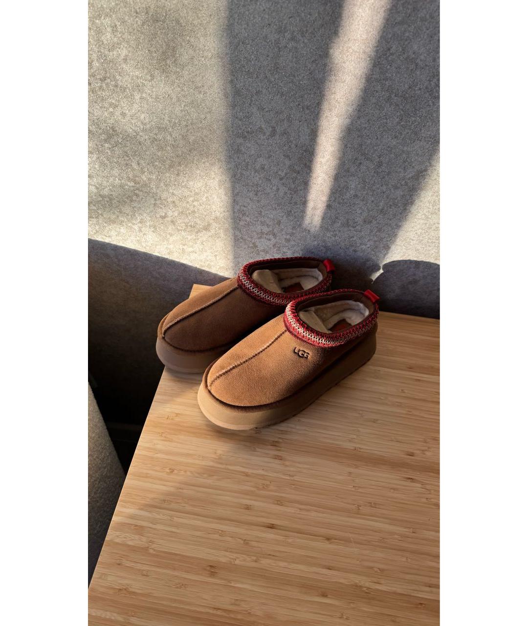 UGG AUSTRALIA Коричневые замшевые ботинки, фото 6