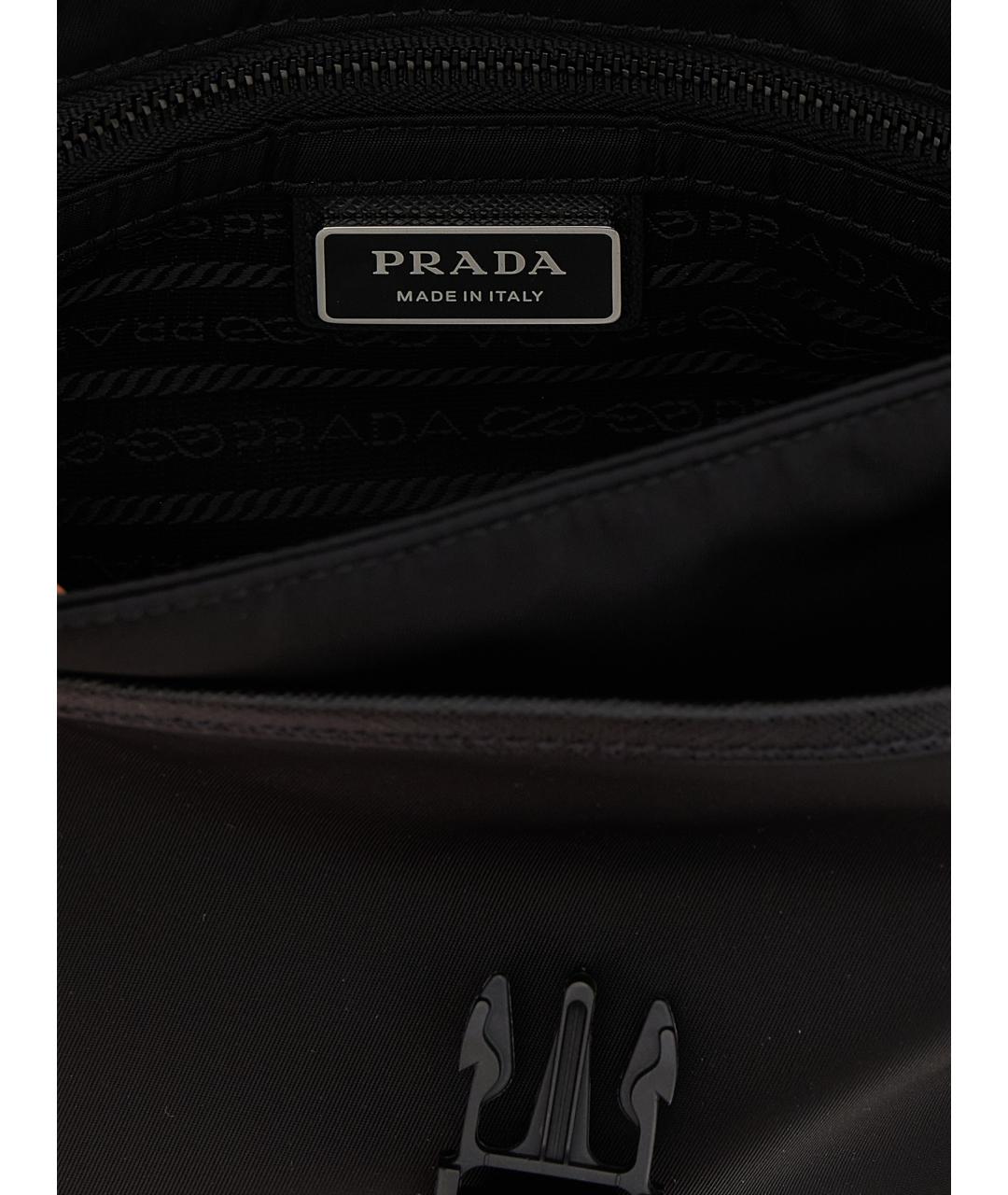 PRADA Черная синтетическая сумка на плечо, фото 4