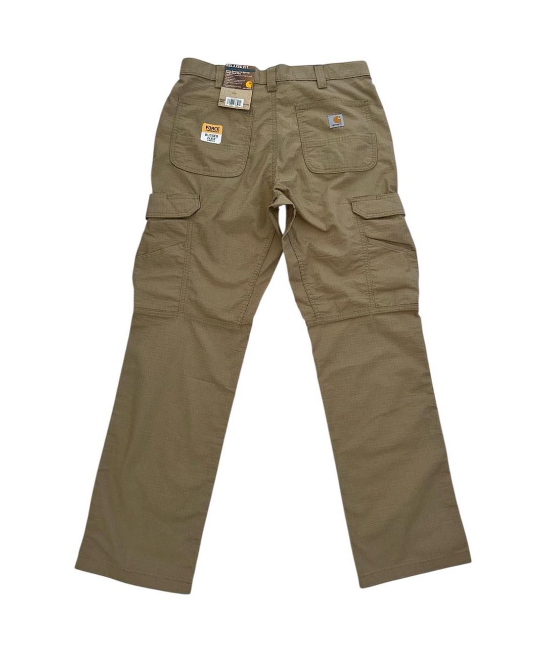 CARHARTT Горчичные хлопковые повседневные брюки, фото 1