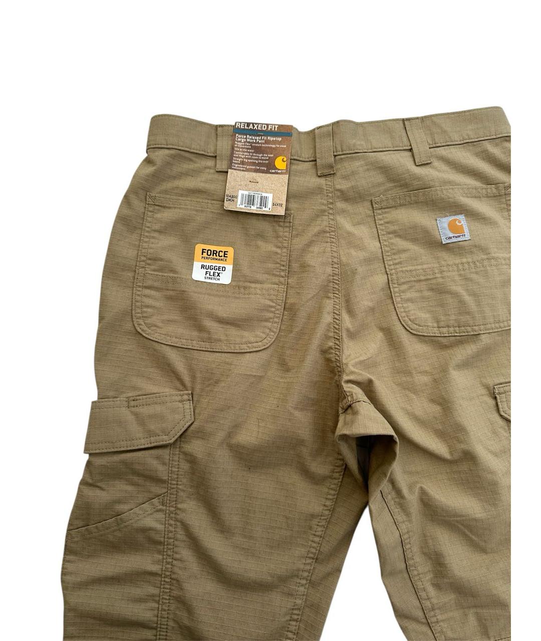 CARHARTT Горчичные хлопковые повседневные брюки, фото 7