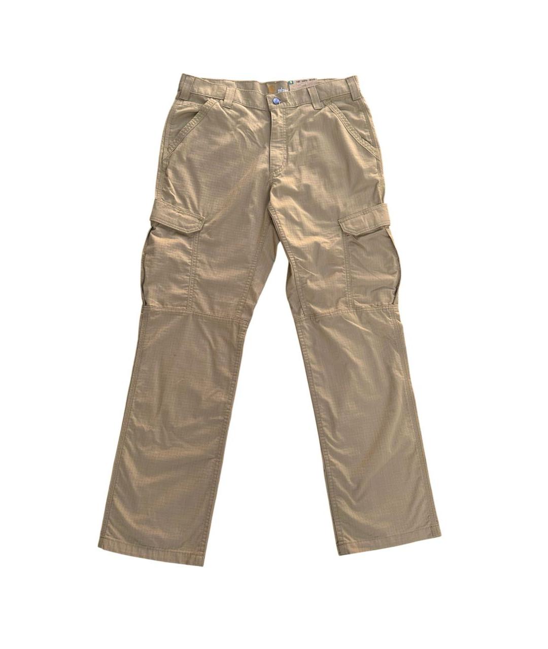 CARHARTT Горчичные хлопковые повседневные брюки, фото 2