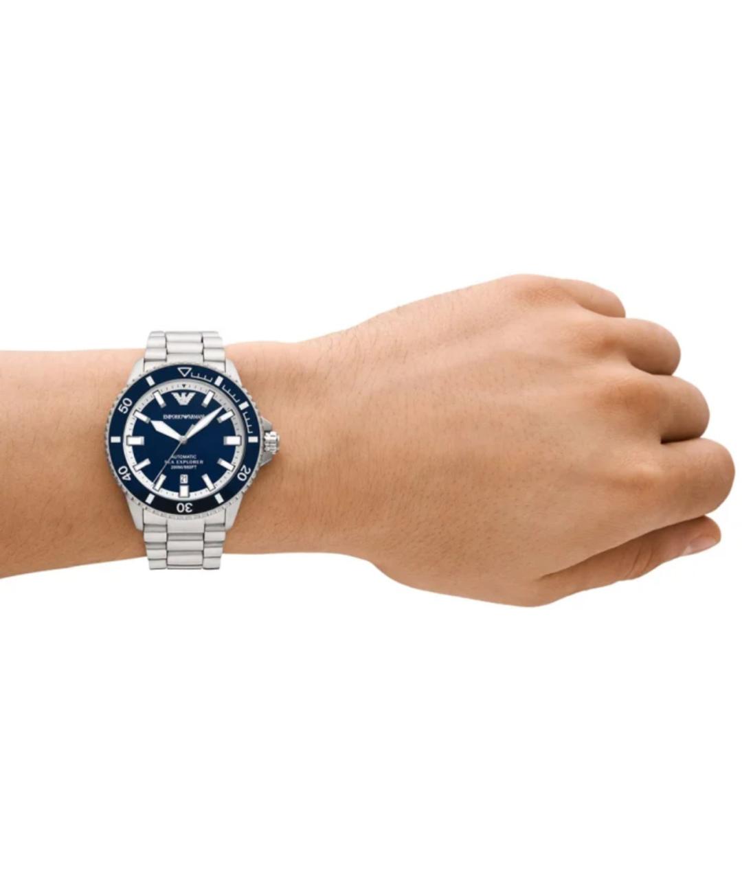 EMPORIO ARMANI Серебряные стальные часы, фото 7