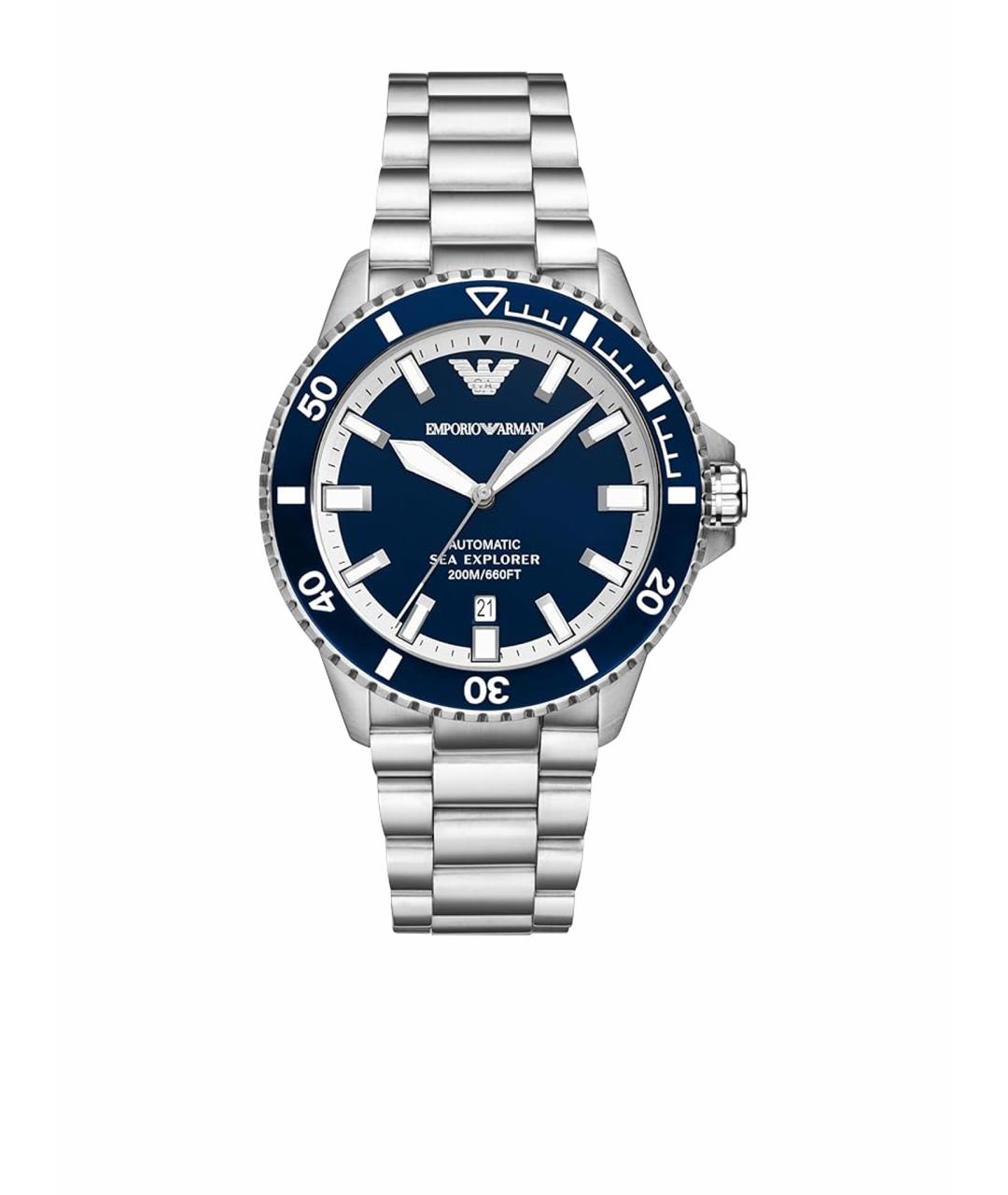 EMPORIO ARMANI Серебряные стальные часы, фото 1