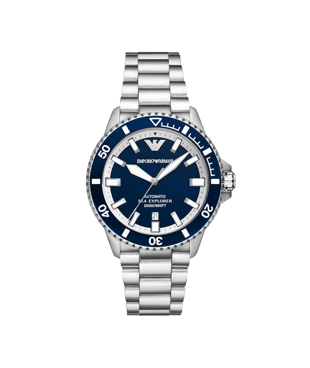 EMPORIO ARMANI Серебряные стальные часы, фото 9