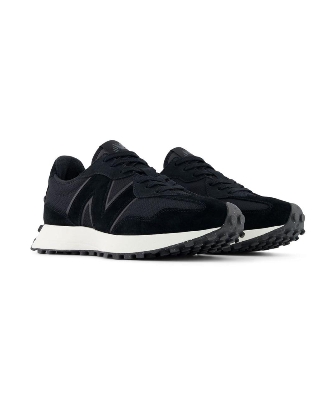 NEW BALANCE Черные замшевые низкие кроссовки / кеды, фото 2