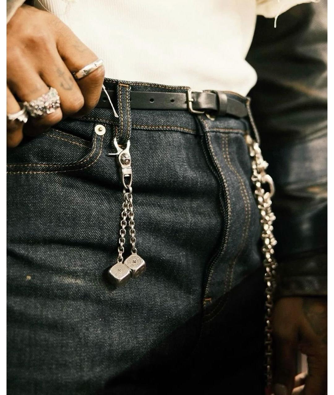 CHROME HEARTS Серебрянный брелок, фото 5
