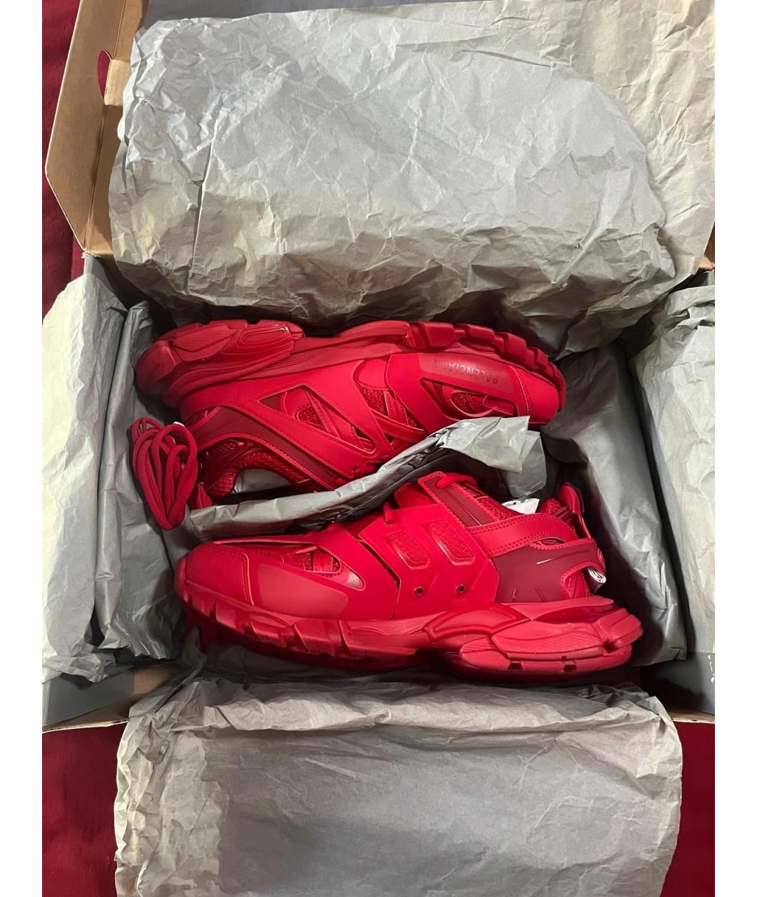 BALENCIAGA Красные кроссовки, фото 2