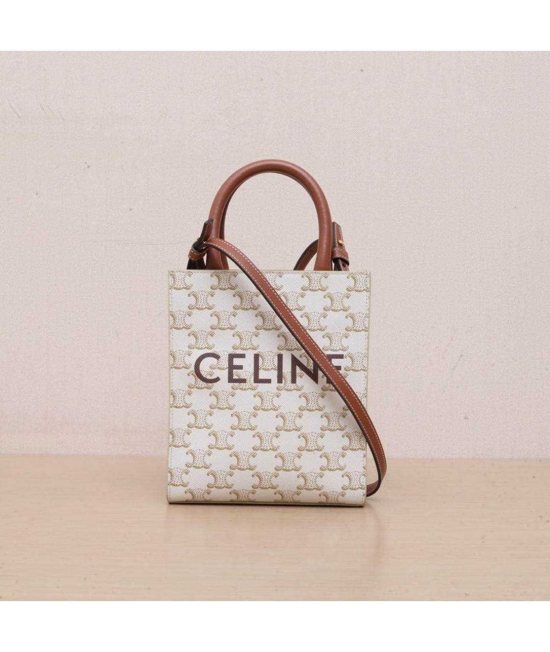 CELINE Бежевая сумка через плечо, фото 3