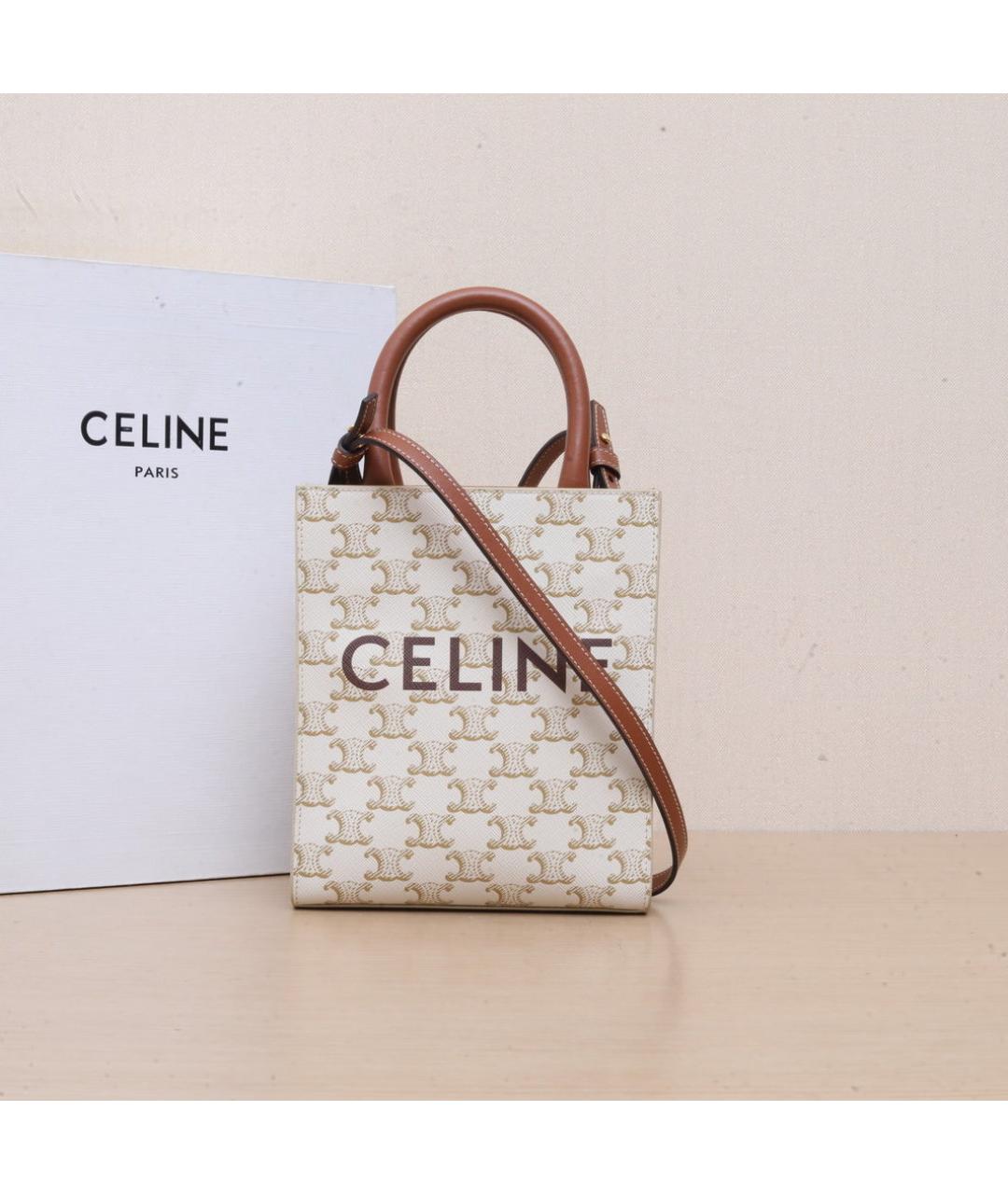 CELINE Бежевая сумка через плечо, фото 2