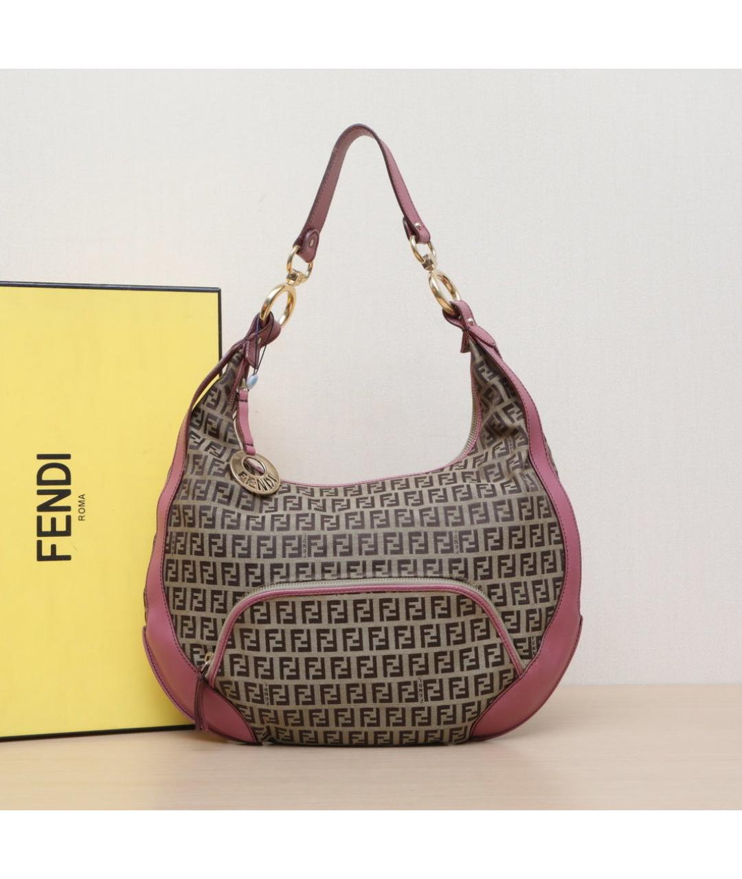FENDI Коричневая сумка через плечо, фото 2