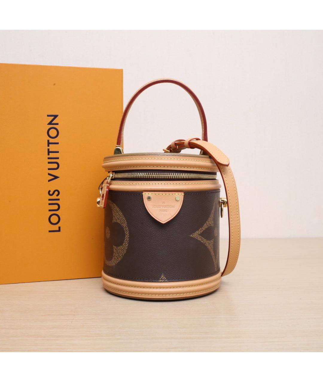 LOUIS VUITTON Коричневая сумка с короткими ручками, фото 2