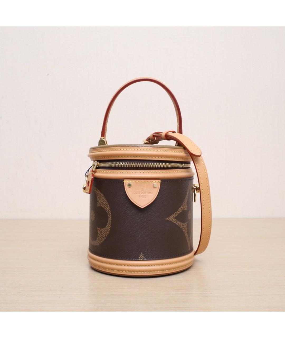 LOUIS VUITTON Коричневая сумка с короткими ручками, фото 3