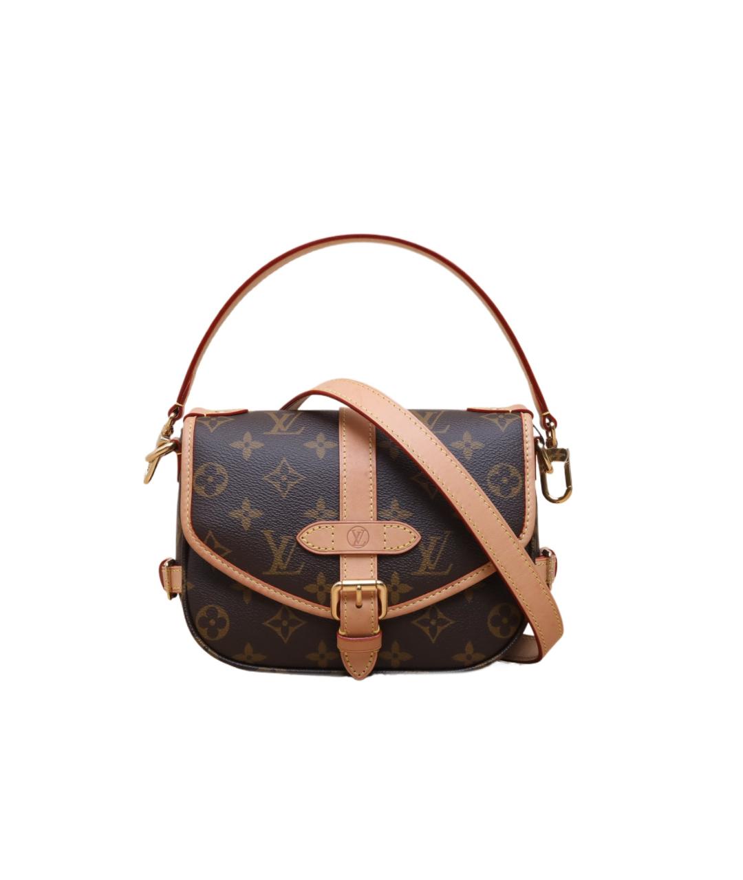 LOUIS VUITTON Коричневая сумка с короткими ручками, фото 1