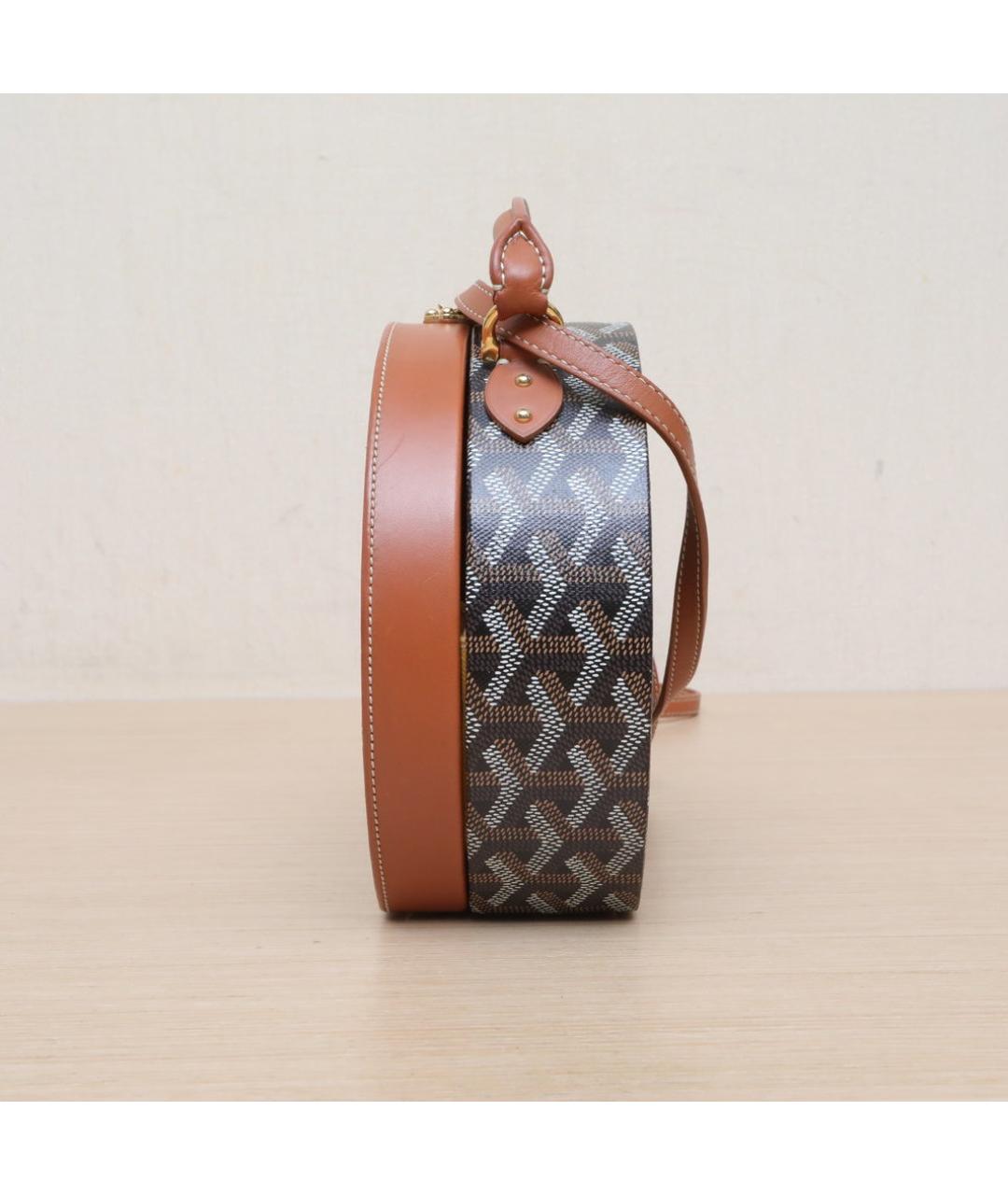 GOYARD Черная кожаная сумка через плечо, фото 5