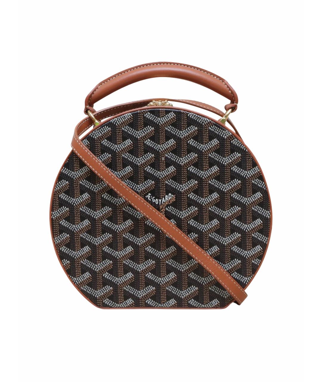 GOYARD Черная кожаная сумка через плечо, фото 10
