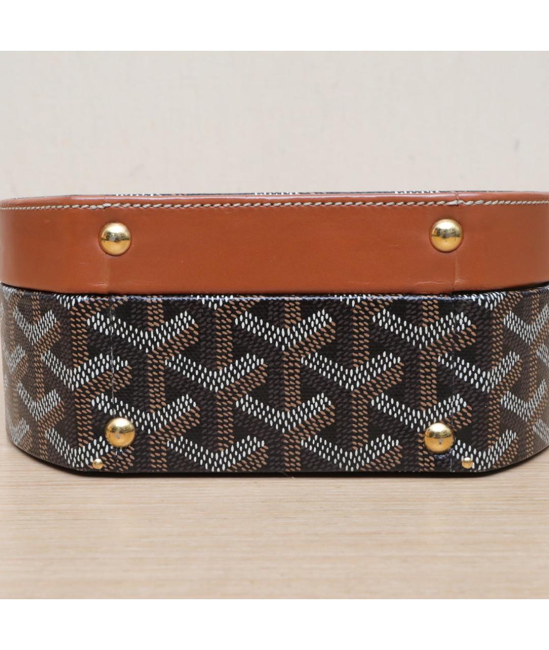 GOYARD Черная кожаная сумка через плечо, фото 9