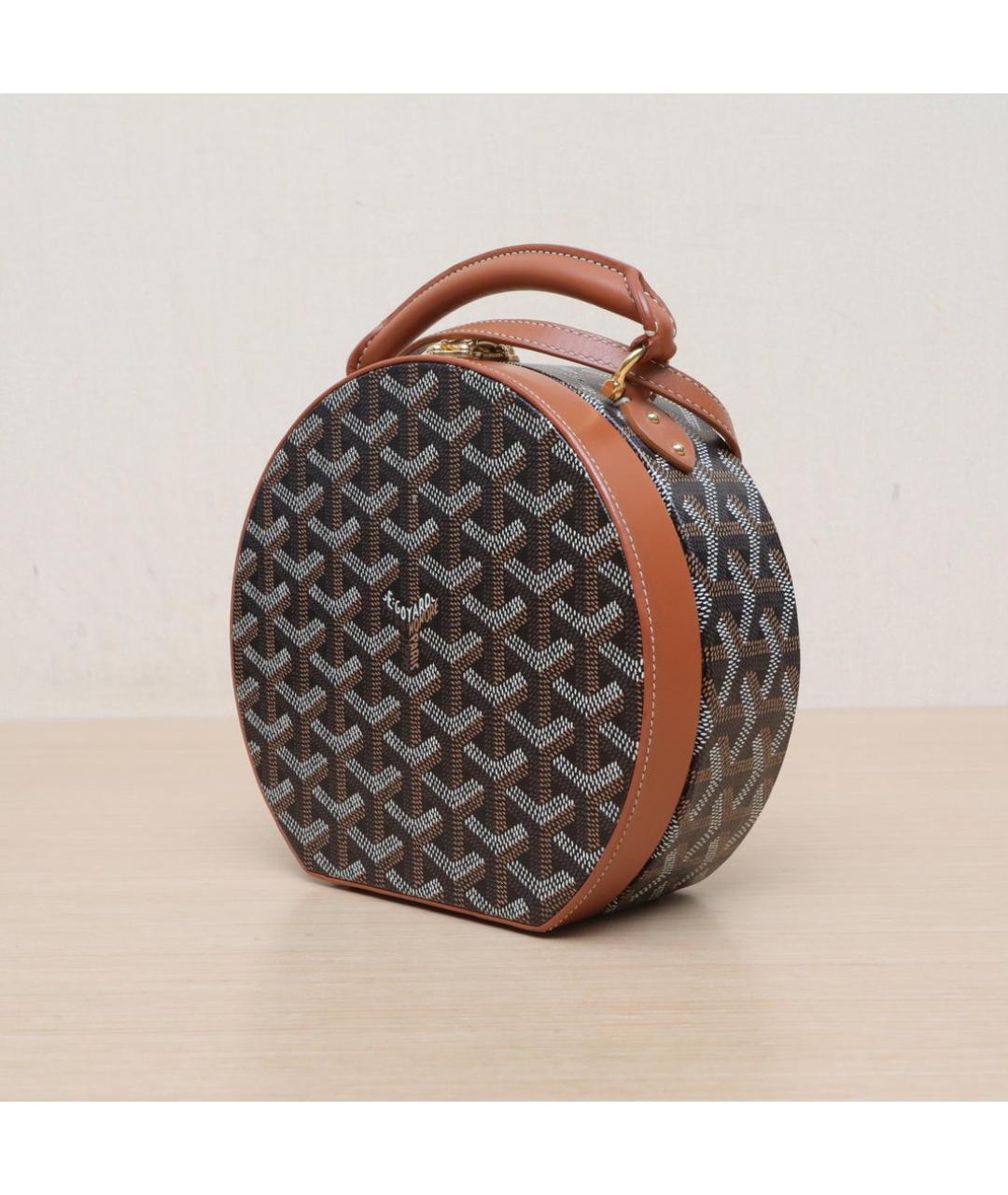 GOYARD Черная кожаная сумка через плечо, фото 4