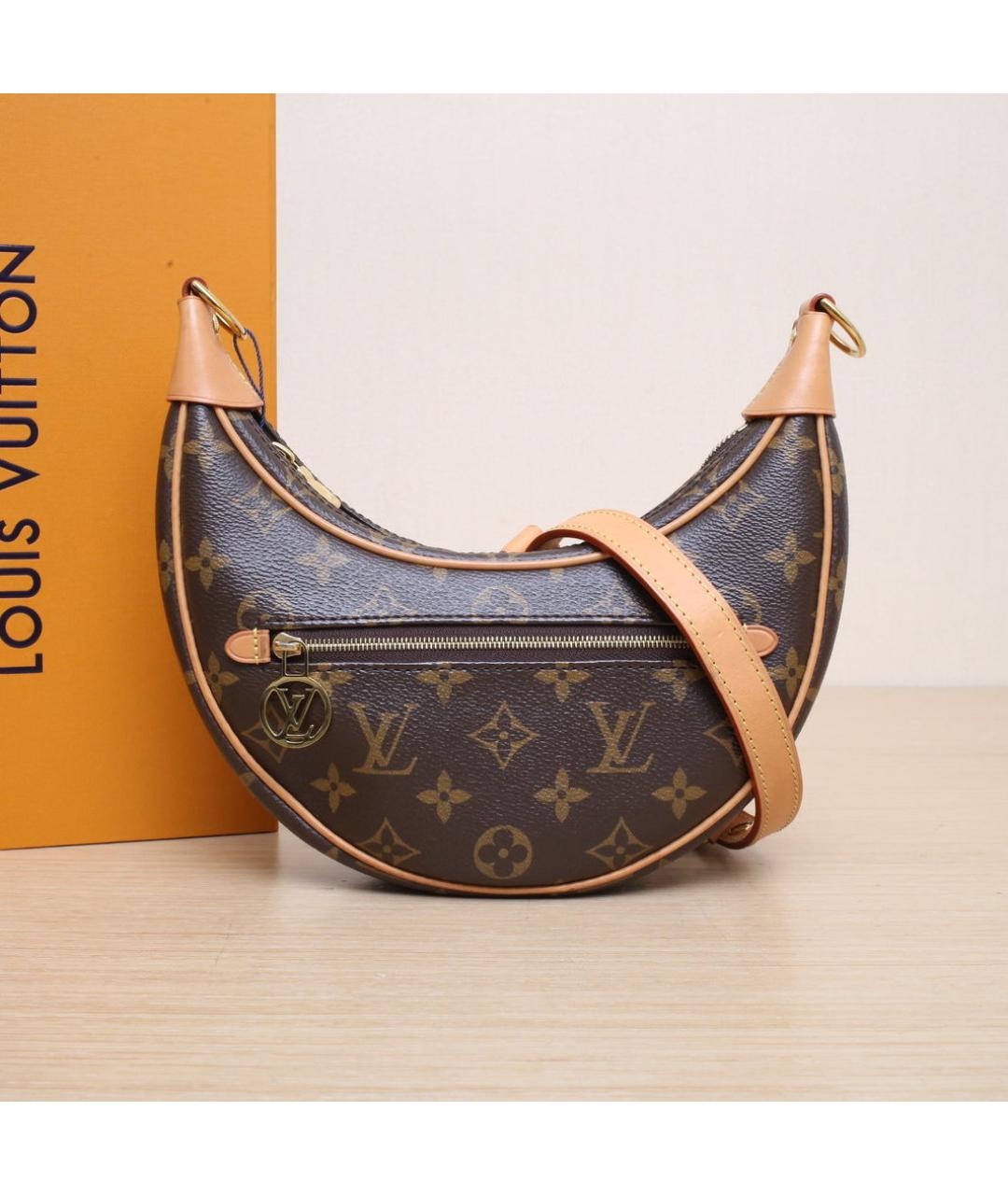 LOUIS VUITTON Коричневая сумка через плечо, фото 2