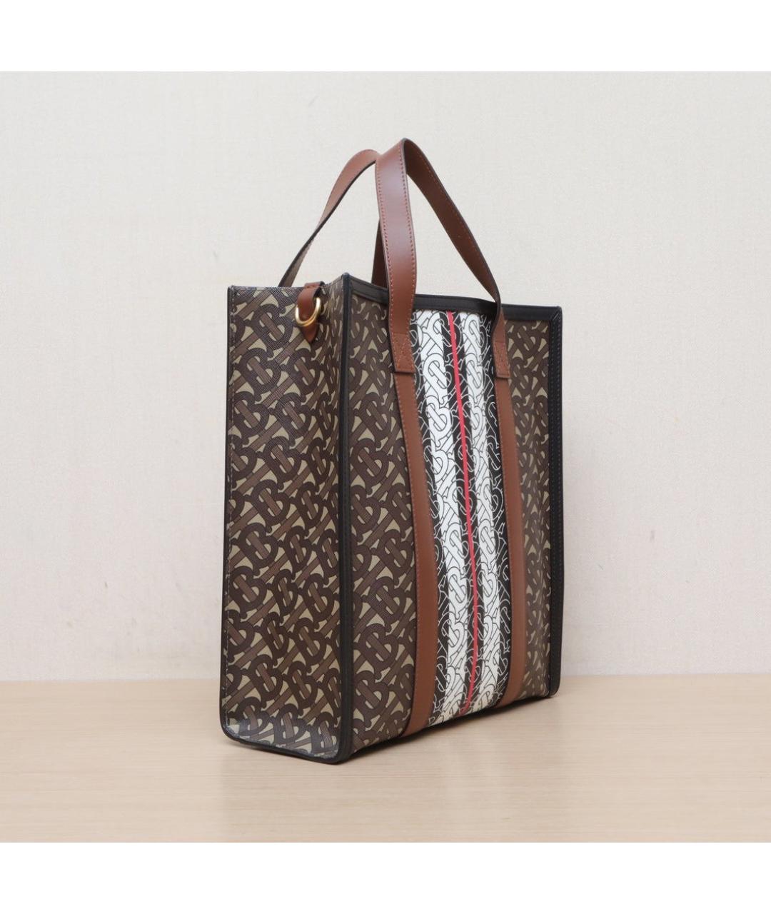 BURBERRY Мульти кожаная сумка тоут, фото 6