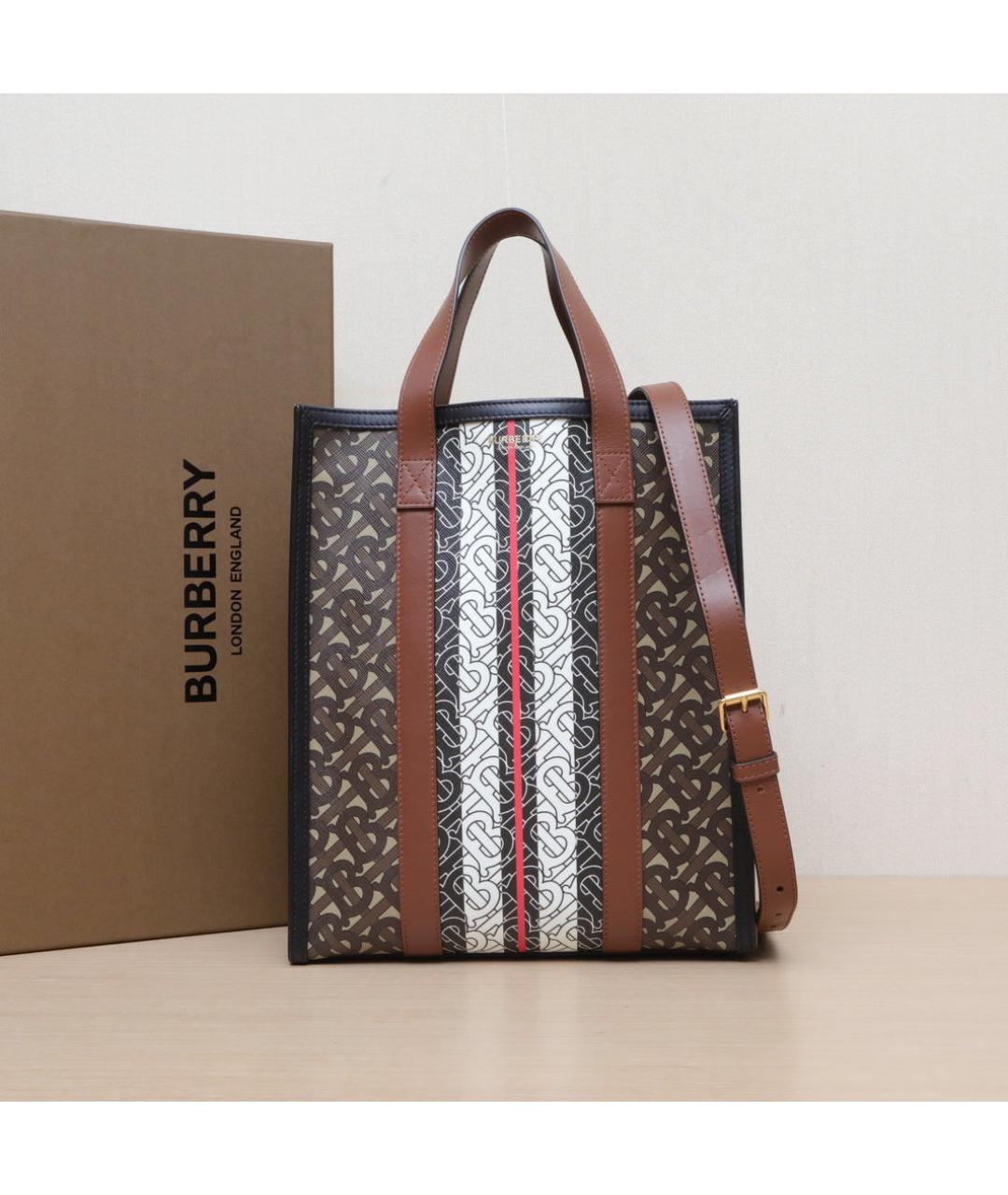BURBERRY Мульти кожаная сумка тоут, фото 2