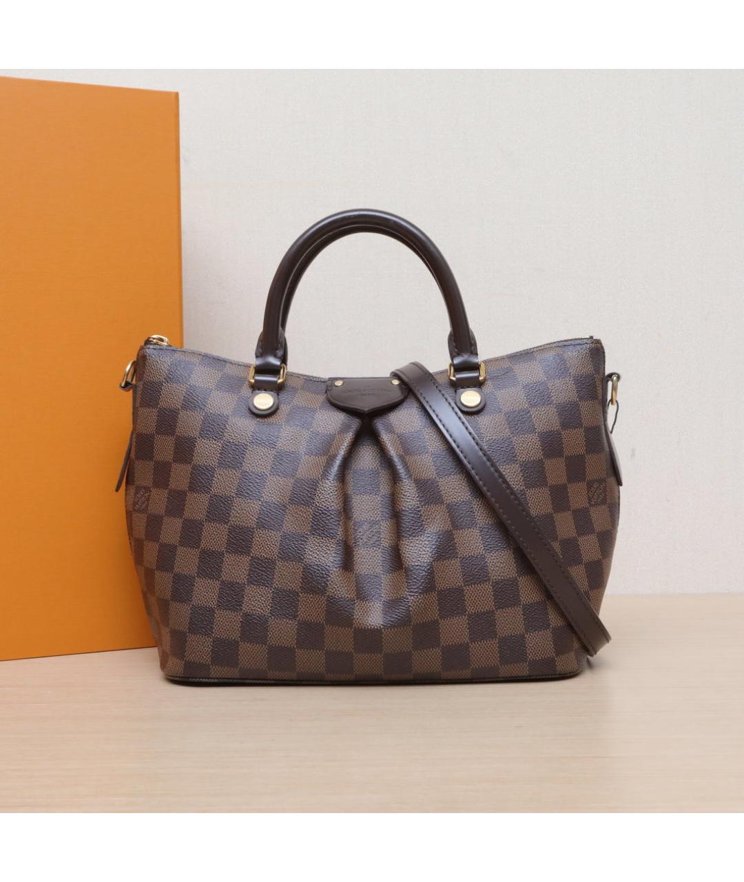 LOUIS VUITTON Коричневая кожаная сумка через плечо, фото 2