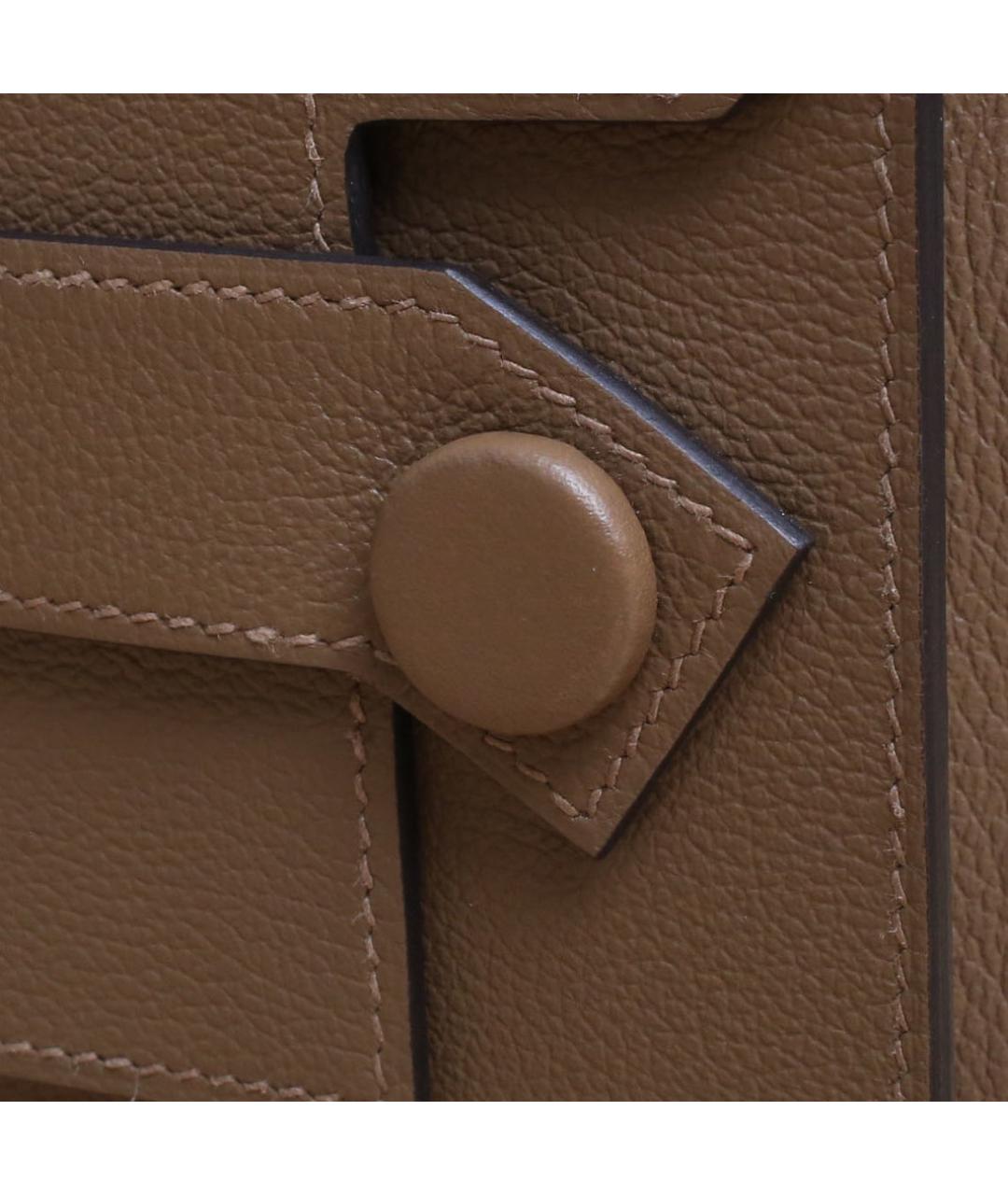 HERMES Коричневая кожаная сумка через плечо, фото 8