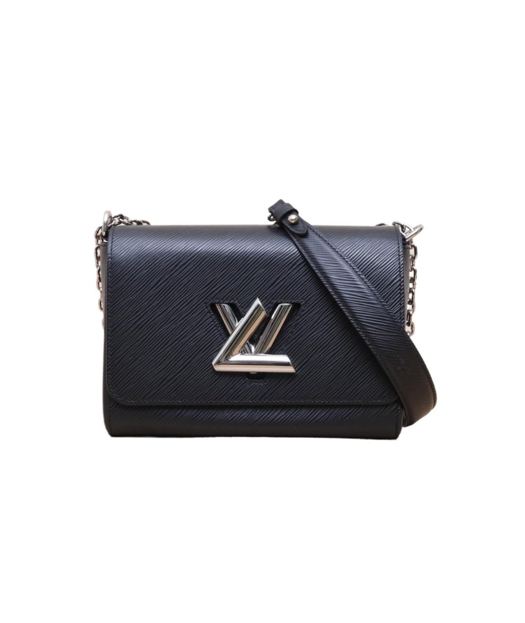 LOUIS VUITTON Черная кожаная сумка через плечо, фото 1