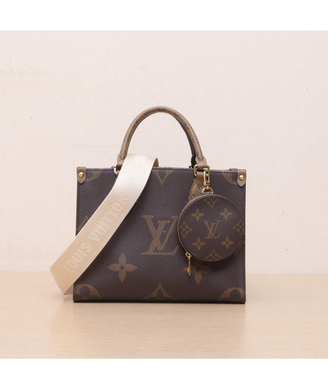 LOUIS VUITTON Коричневая сумка тоут, фото 3