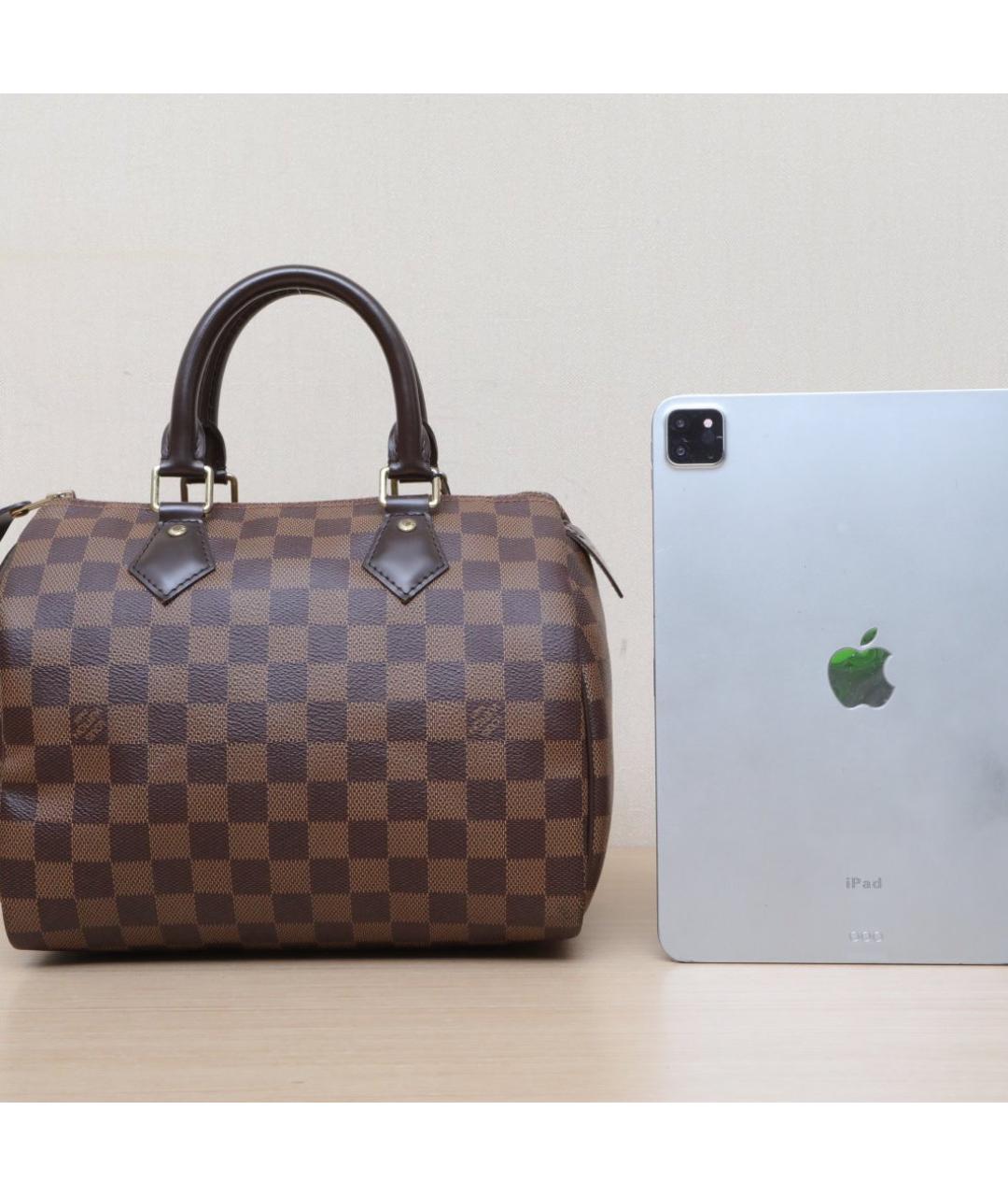 LOUIS VUITTON Коричневая сумка с короткими ручками, фото 7
