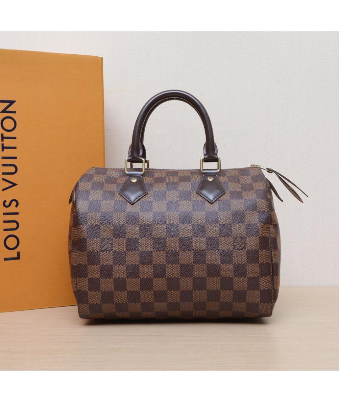 LOUIS VUITTON Коричневая сумка с короткими ручками, фото 2