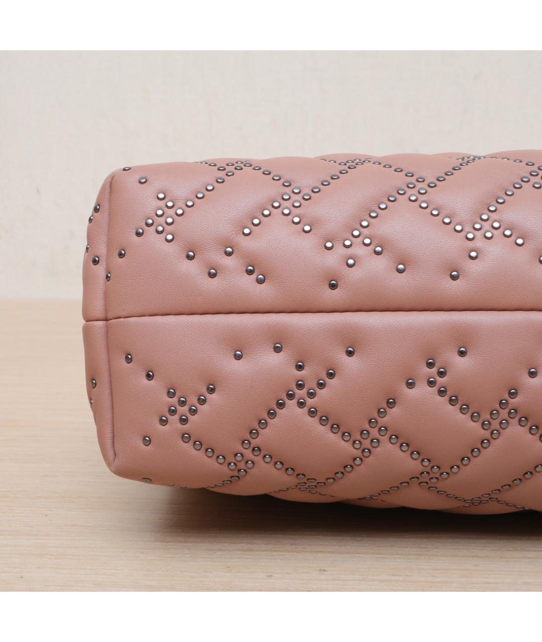 BOTTEGA VENETA Розовая кожаная сумка через плечо, фото 9