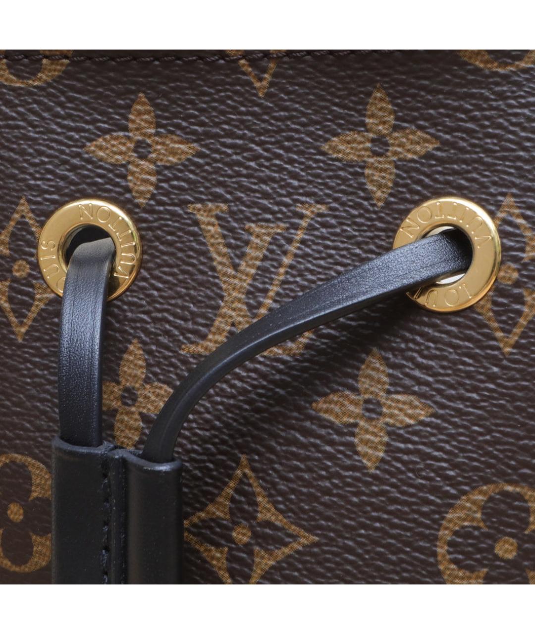 LOUIS VUITTON Коричневая кожаная сумка через плечо, фото 8