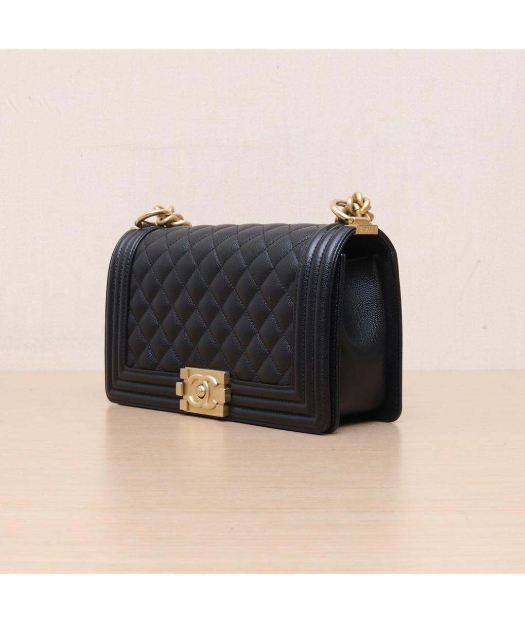 CHANEL Черная кожаная сумка через плечо, фото 4
