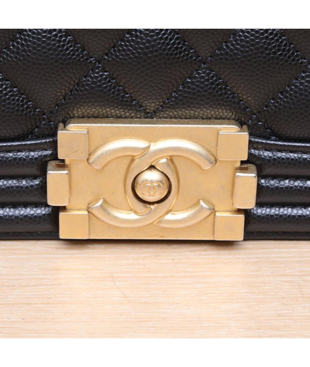 CHANEL Черная кожаная сумка через плечо, фото 8