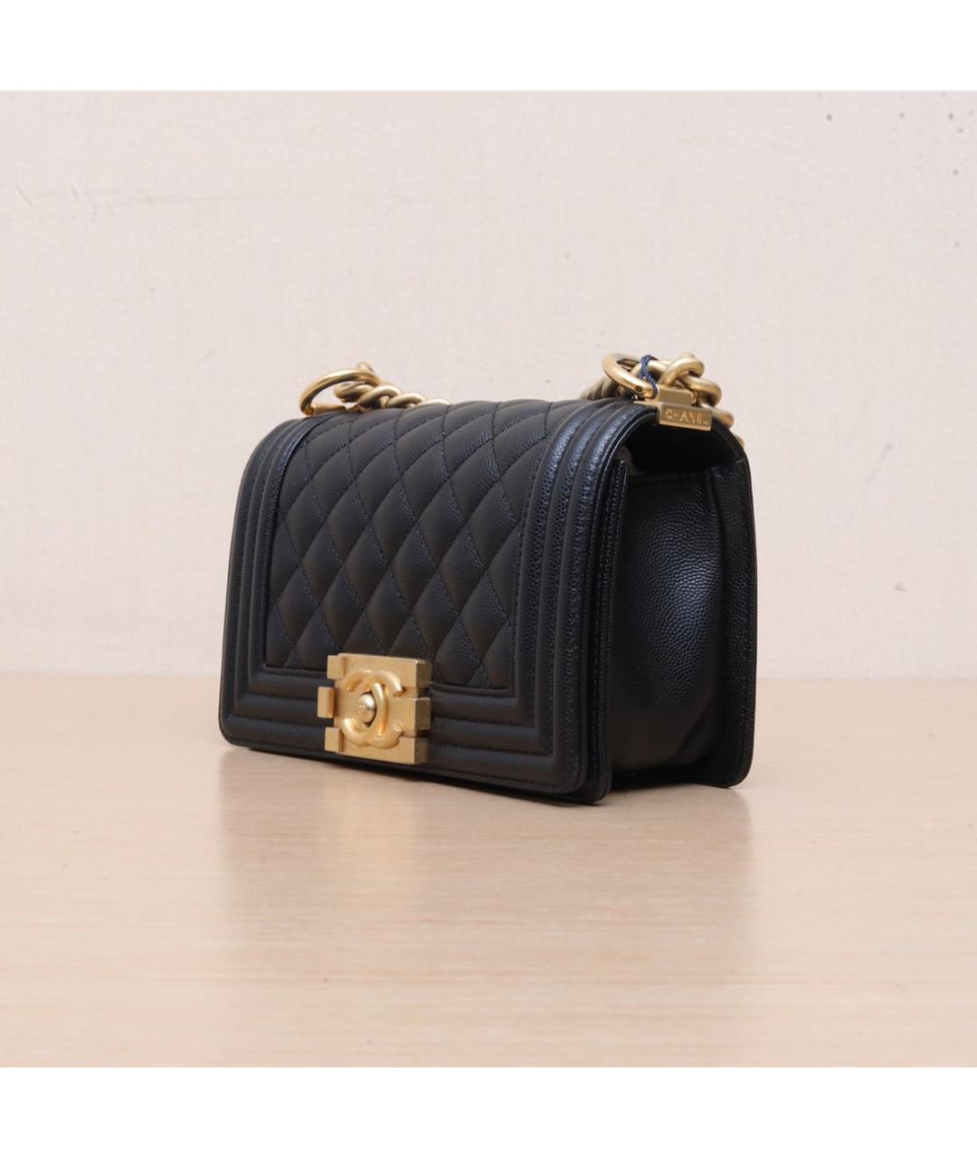 CHANEL Черная кожаная сумка через плечо, фото 4
