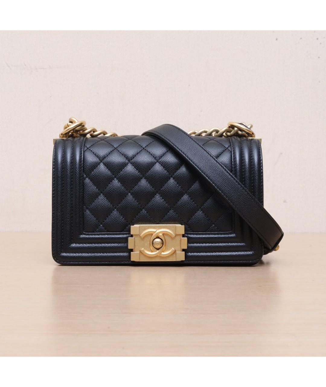 CHANEL Черная кожаная сумка через плечо, фото 3
