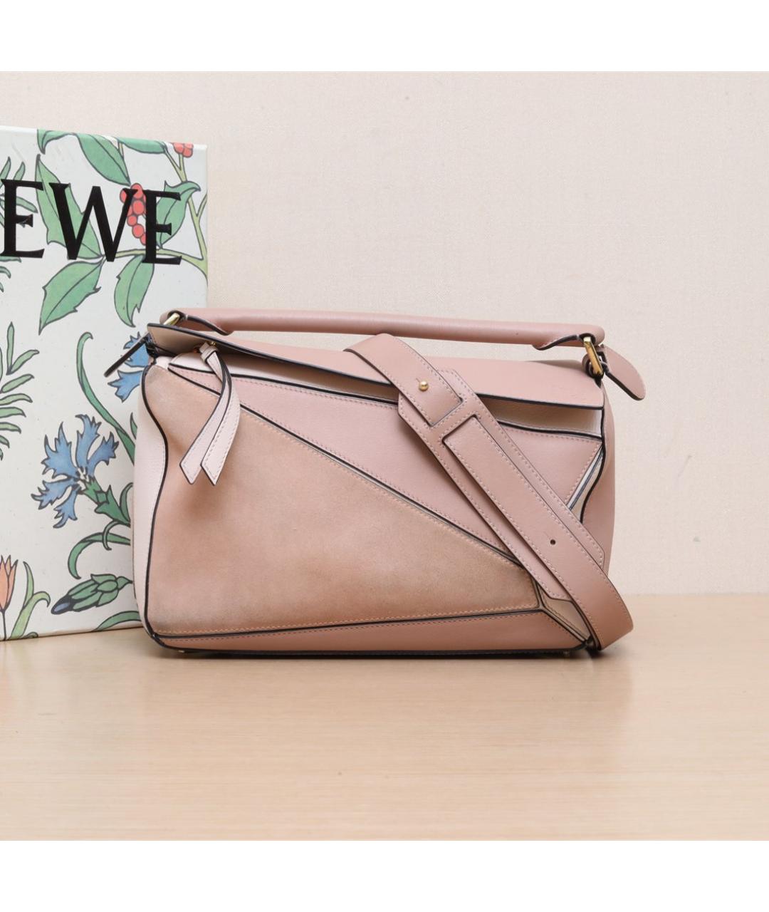 LOEWE Розовая кожаная сумка через плечо, фото 2