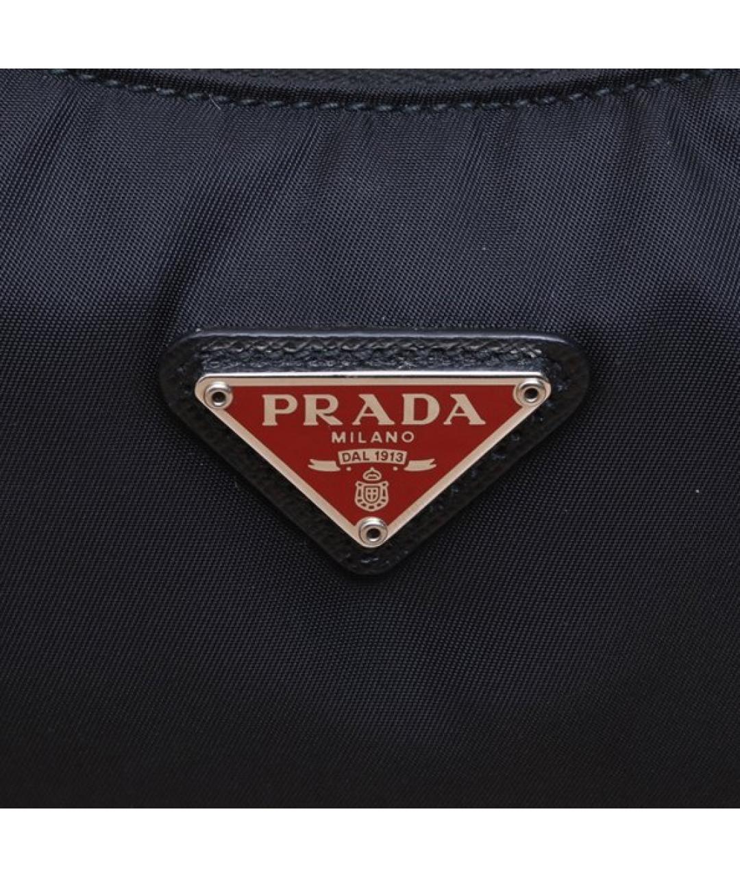 PRADA Черная синтетическая сумка через плечо, фото 8