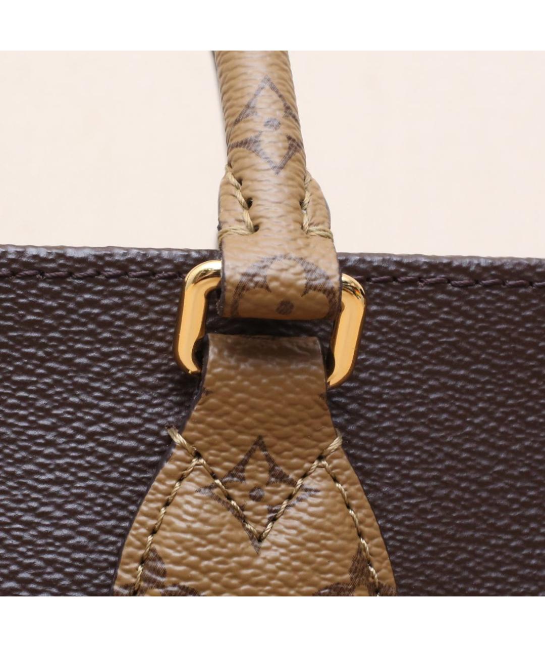 LOUIS VUITTON Коричневая сумка тоут, фото 8