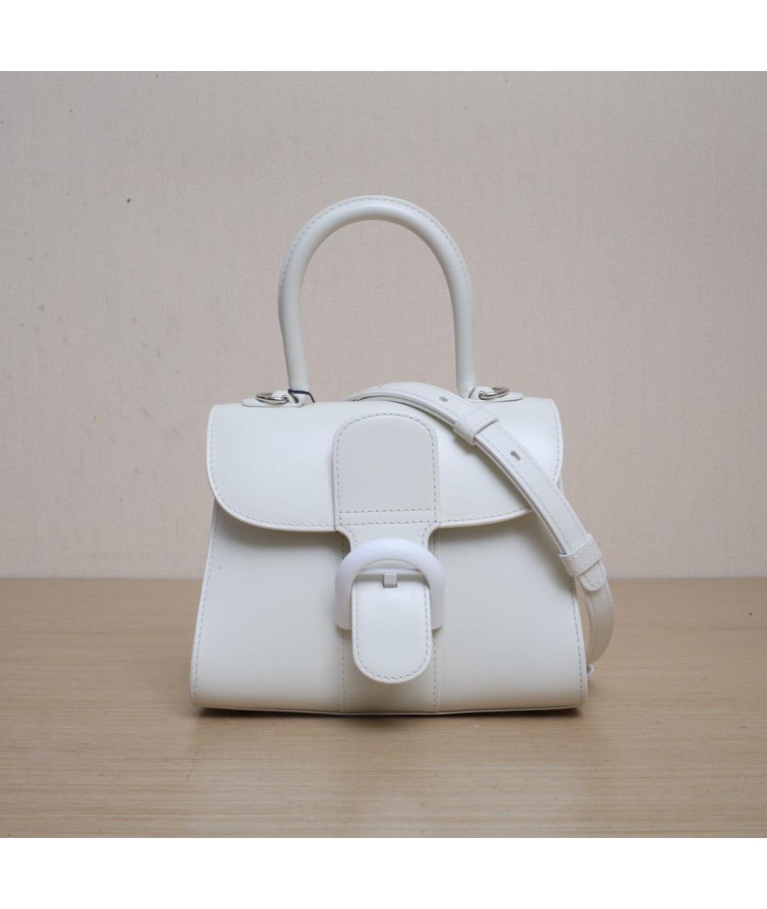 DELVAUX Белая кожаная сумка через плечо, фото 2