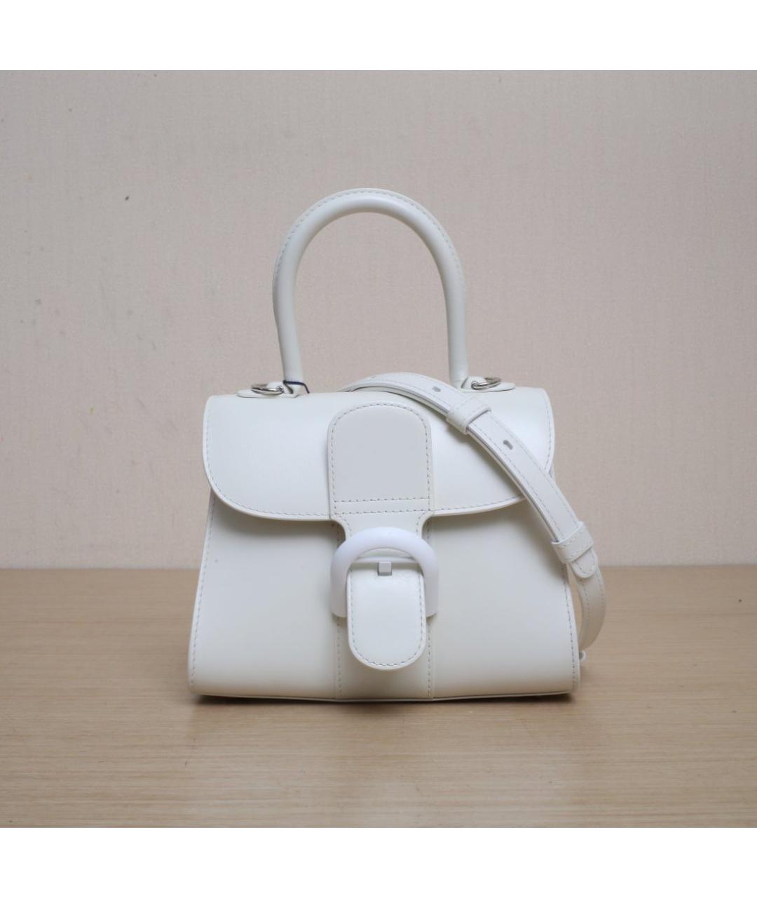 DELVAUX Белая кожаная сумка через плечо, фото 3