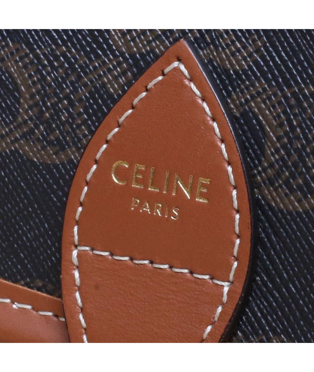 CELINE Коричневая сумка через плечо, фото 8