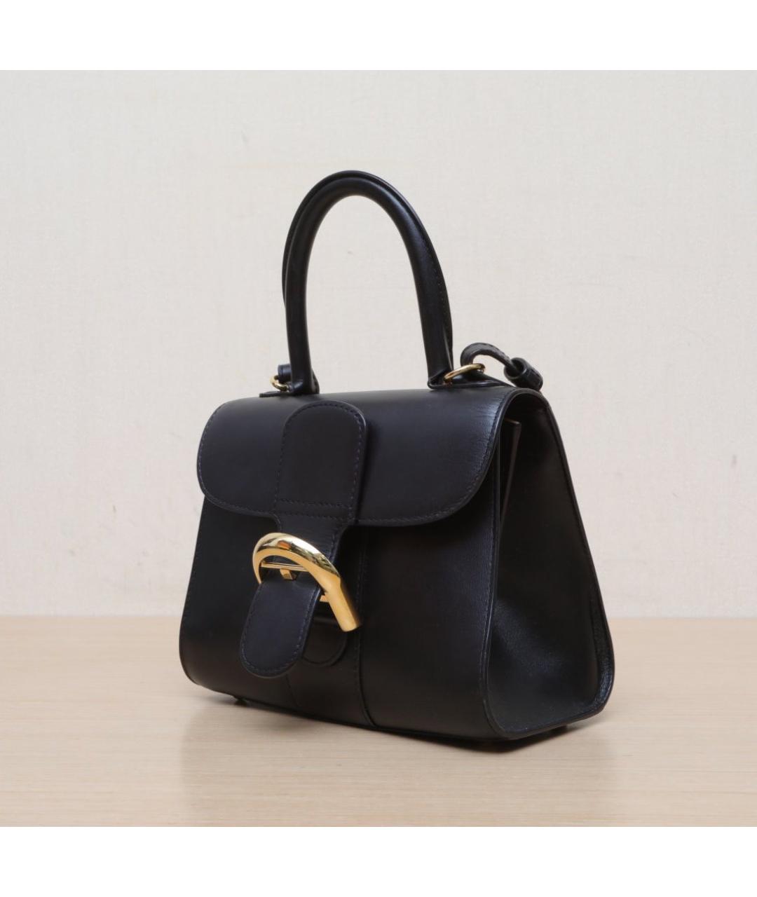 DELVAUX Черная кожаная сумка через плечо, фото 4